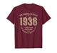 Vintage 1936 Birthday Men Grandpa Established Graphic T-Shirt