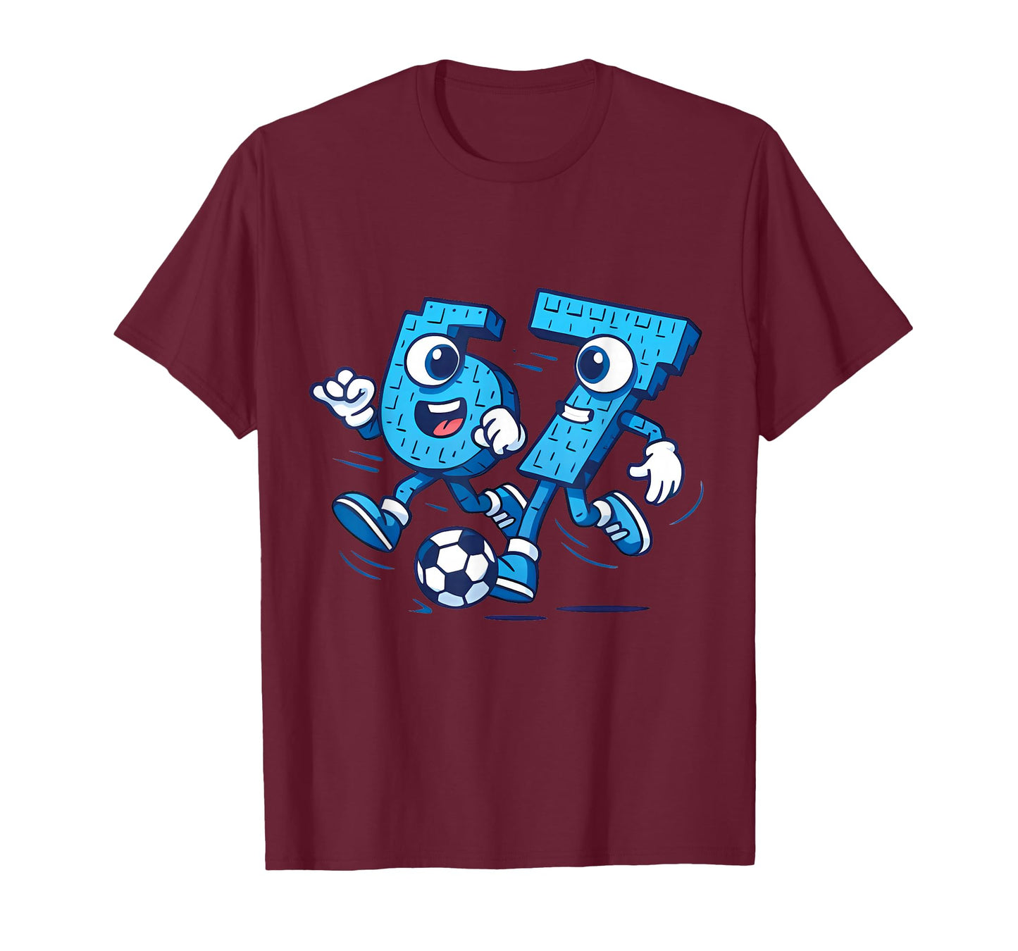 67 Six Seven Italian Brainrot Kids Soccer 67 Meme Christmas T-Shirt