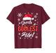 Santa's Coolest Pilot Christmas Lights Snowflake Flight Crew T-Shirt