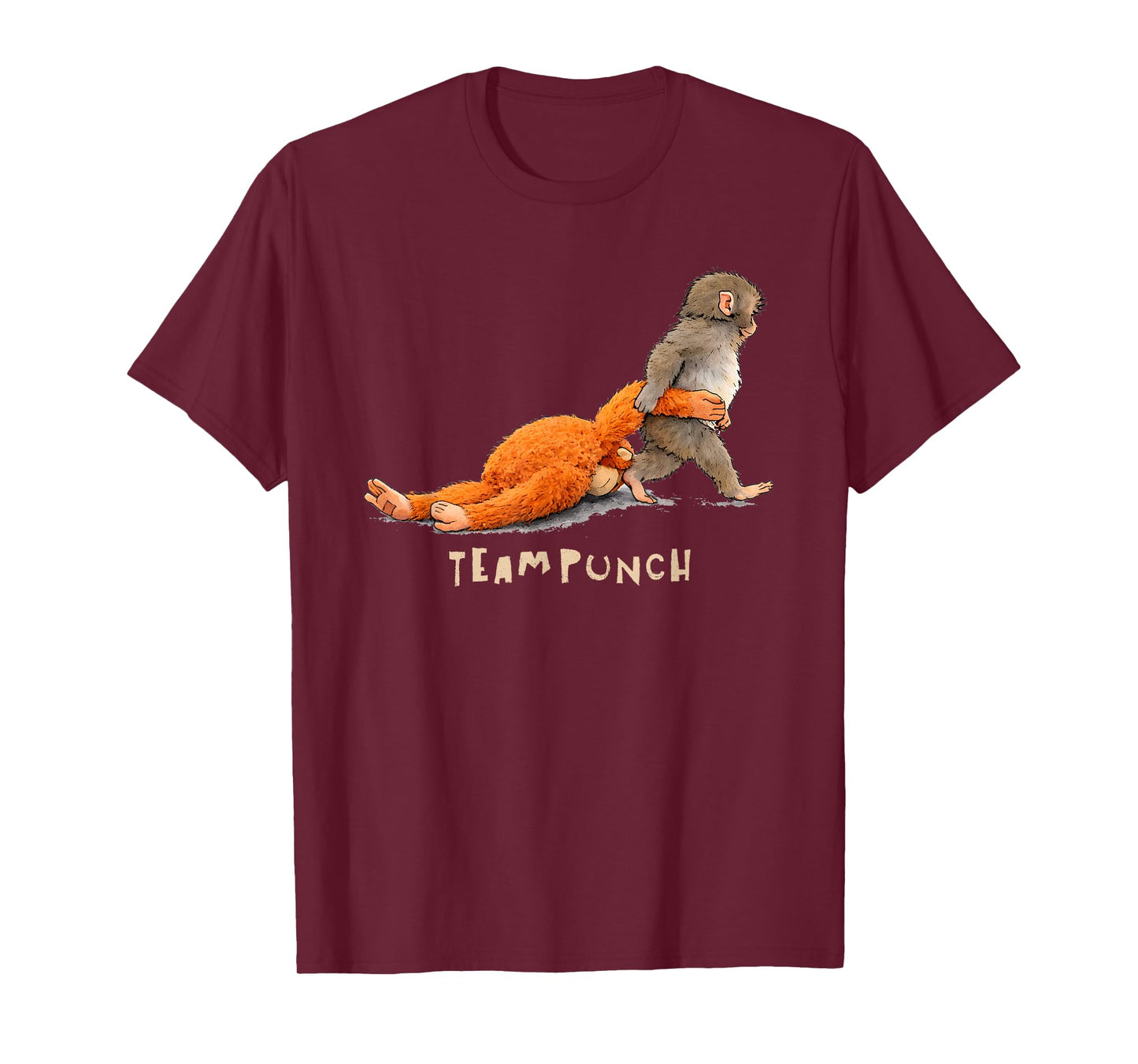 Sad Monkey Punch with an Orange Toy I'm Fine T-Shirt