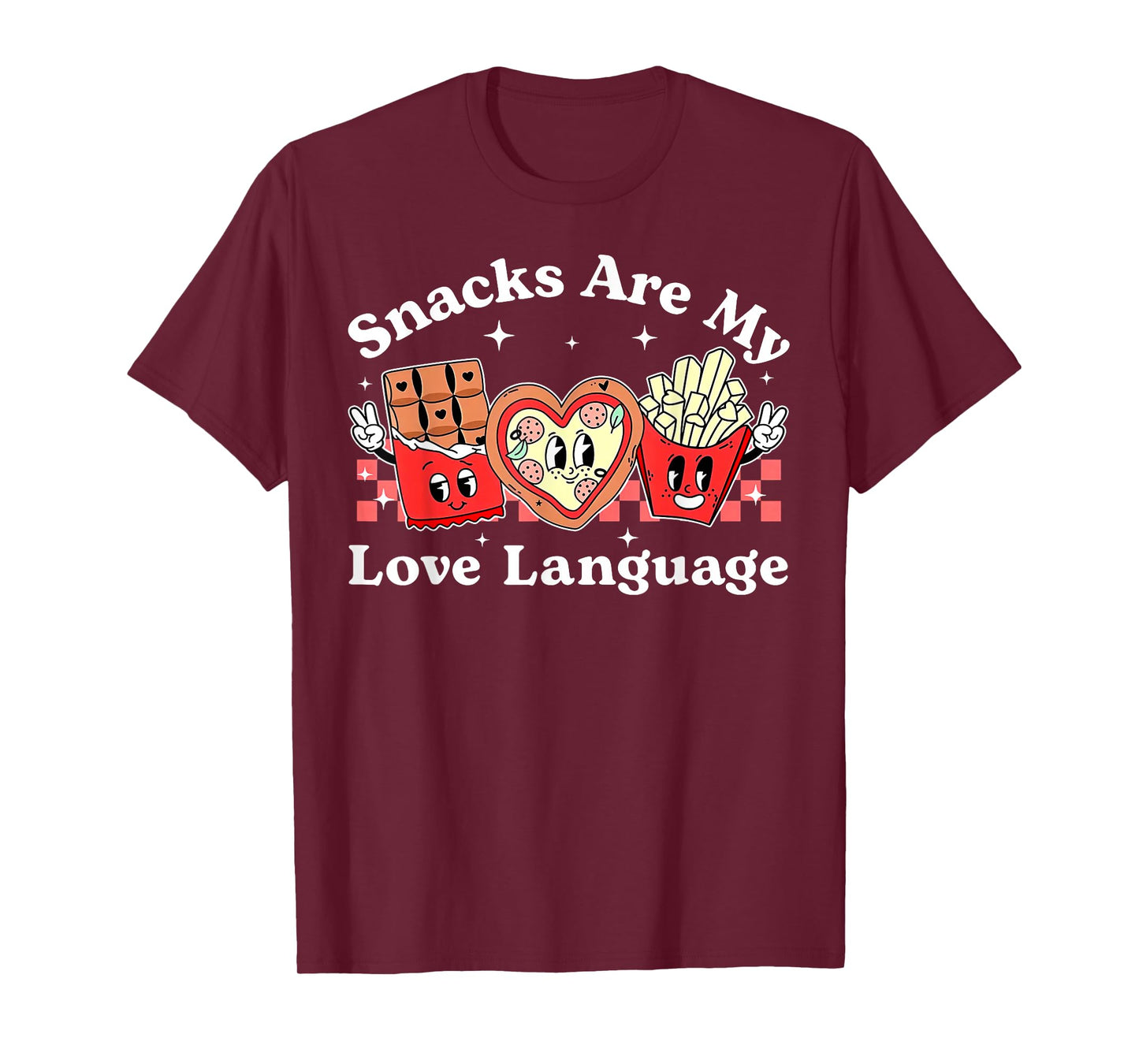 Snacks are My Love Language Valentine Day Kids Boys T-Shirt