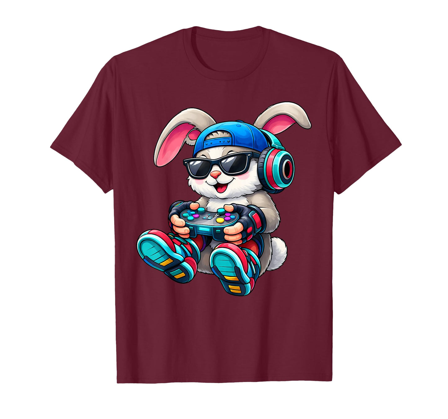 Kids Boys Easter Funny Game Gaming Bunny Easter for Kids Boy T-Shirt
