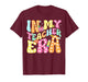 in My Teacher Era Retro 100th Day Back to School Teacher Kid T-Shirt