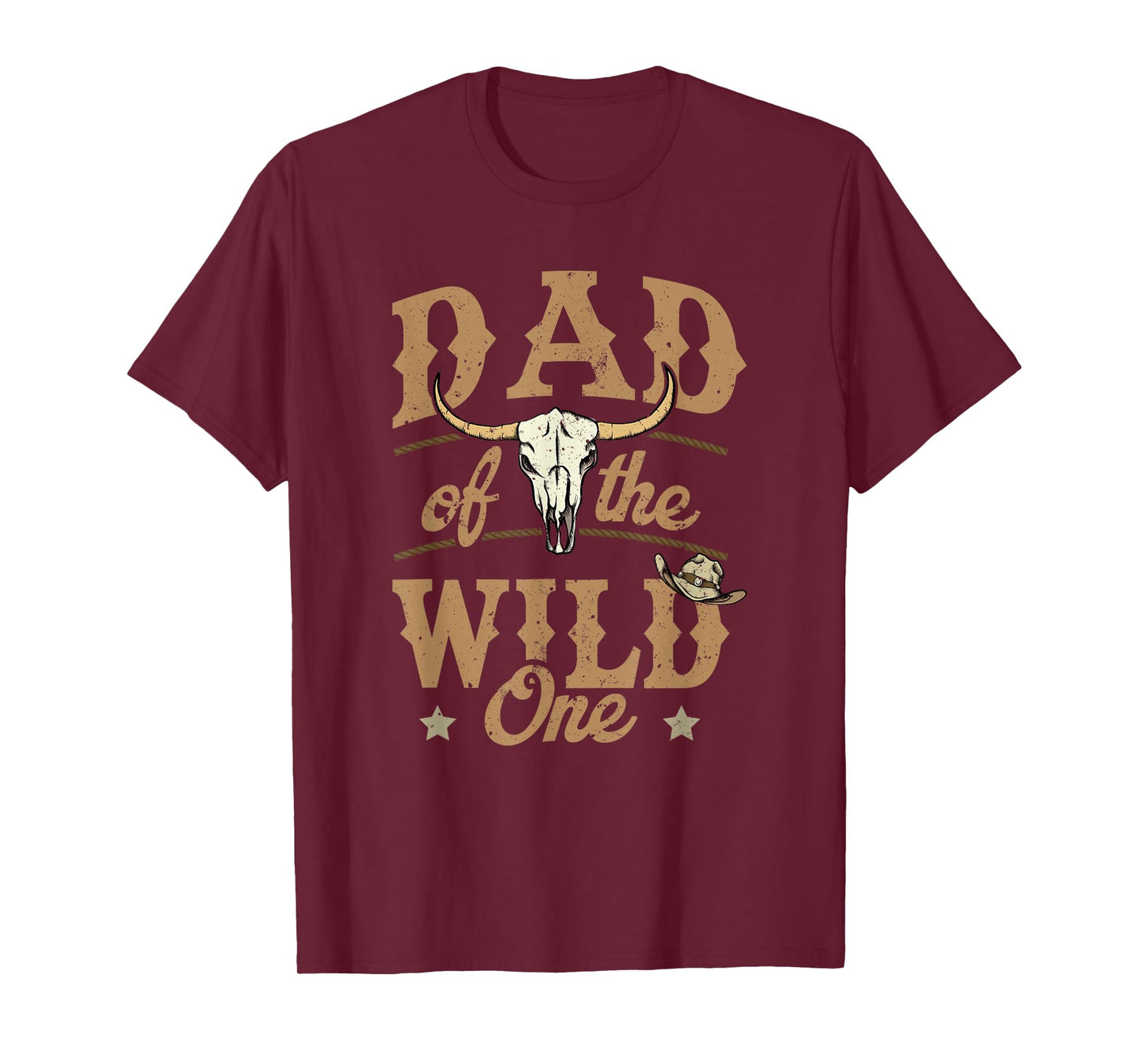 Dad of The Wild One Cowboy Western Rodeo Party Matching T-Shirt