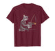Cat Playing Piano Drawing Art Design T-Shirt