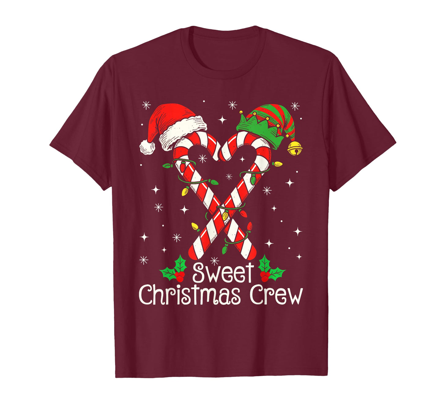 Family Christmas Pajama Candy Cane Christmas Kids Women Me T-Shirt