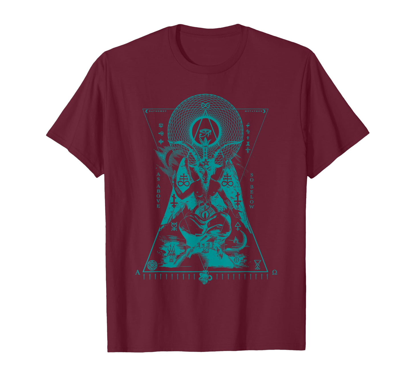 Sacred Geometry Baphomet - Hermetic Esoteric Symbolism Art T-Shirt