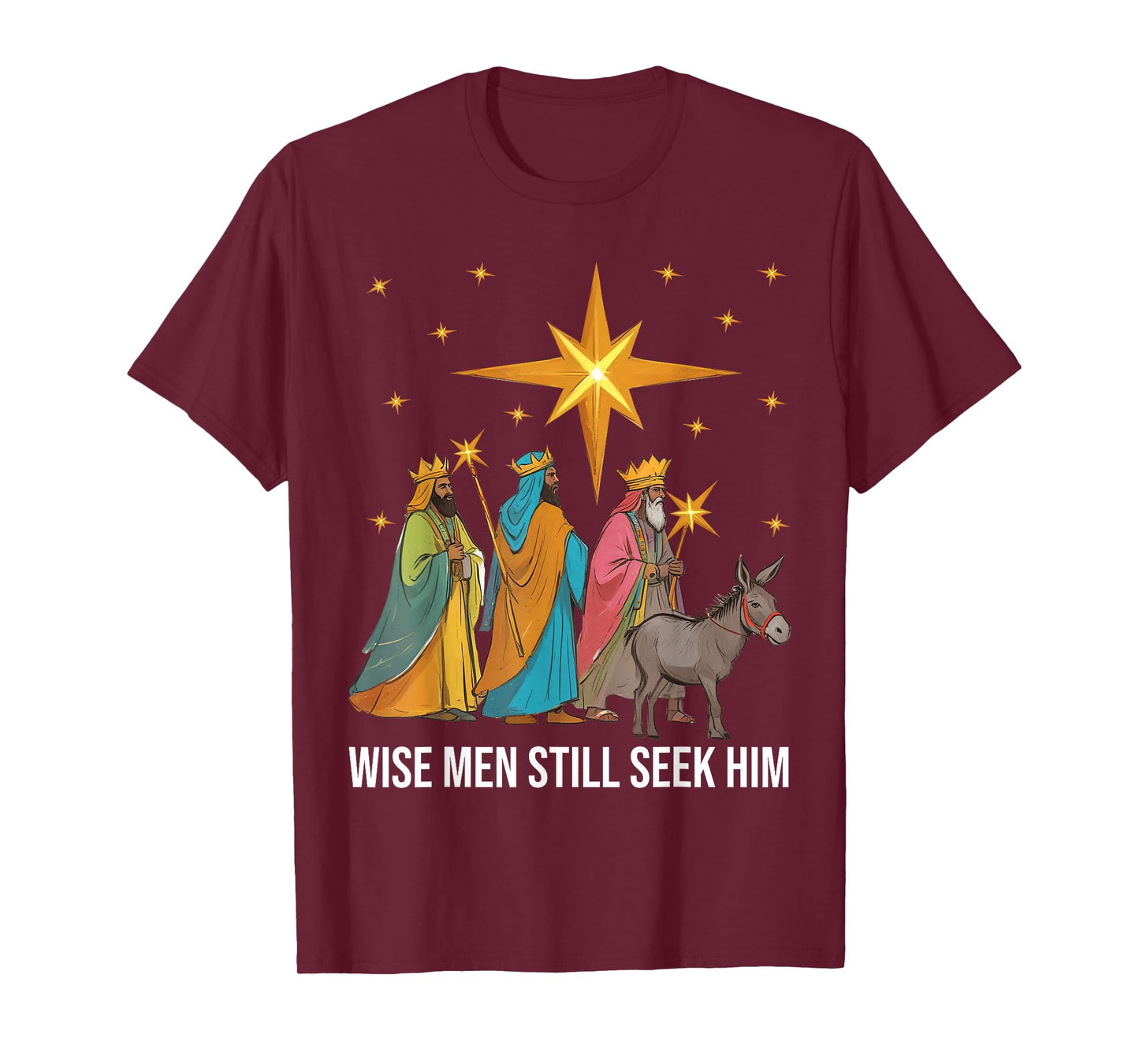 Wise Men Still Seek Him Nativity Scene Christian Christmas T-Shirt