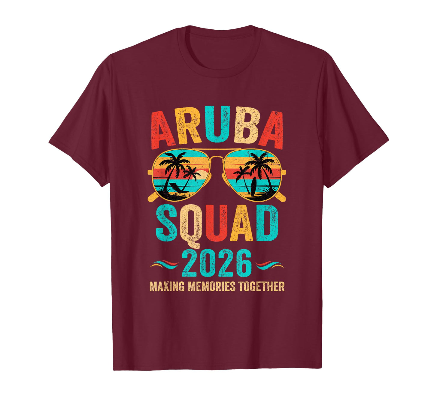 Aruba Vacation Squad 2026 Family Matching Vintage T-Shirt
