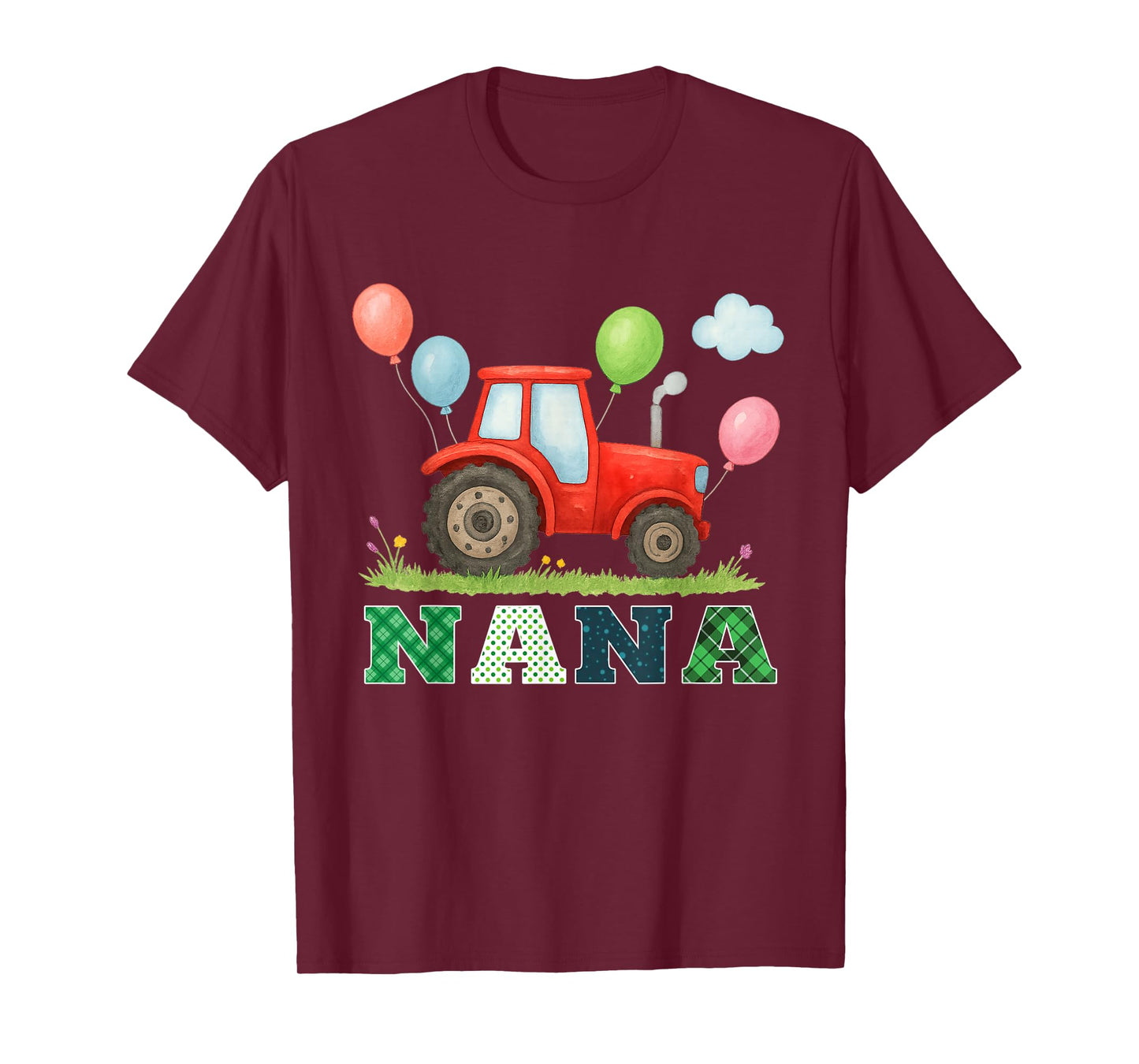 Nana Tractor Farm Trucks Family Birthday Party T-Shirt
