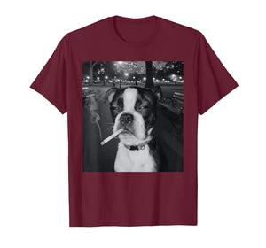 Funny Smoking Dog Meme Cigarette Gen Z Meme Dog Lover T-Shirt