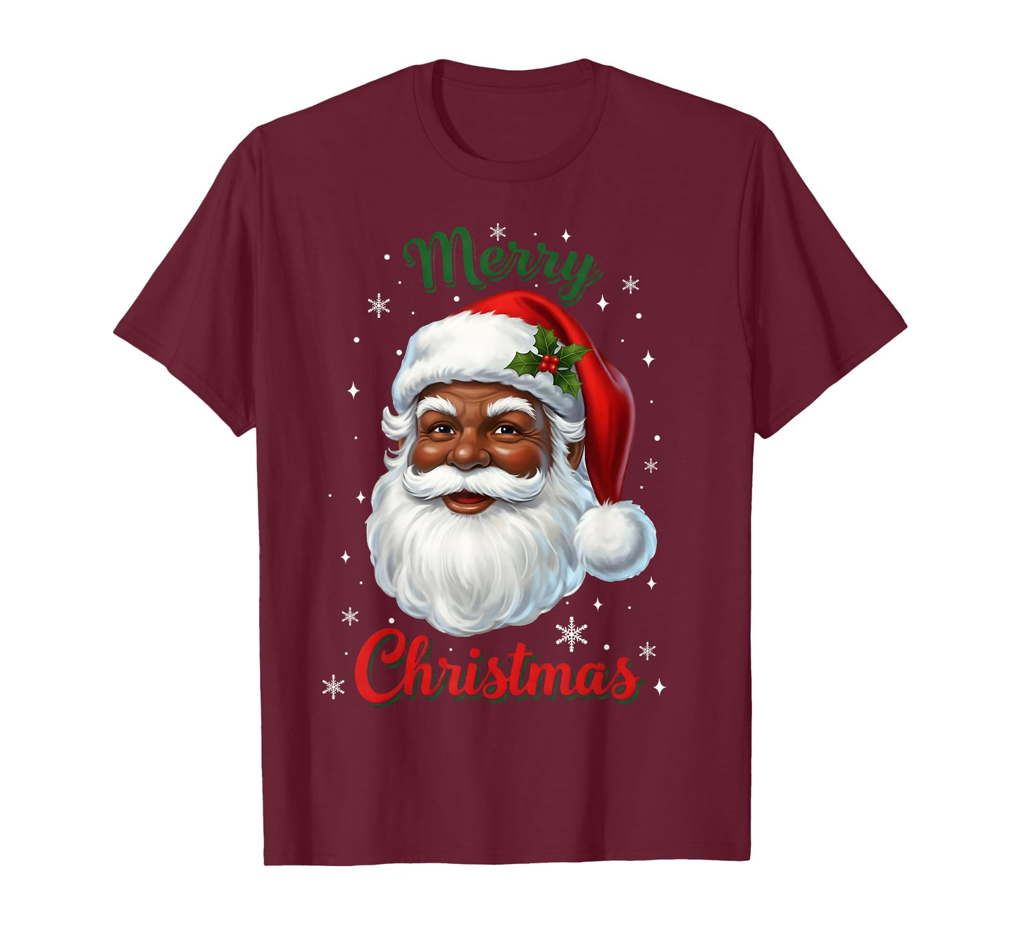 African American Santa Christmas Cool Black X-Mas T-Shirt