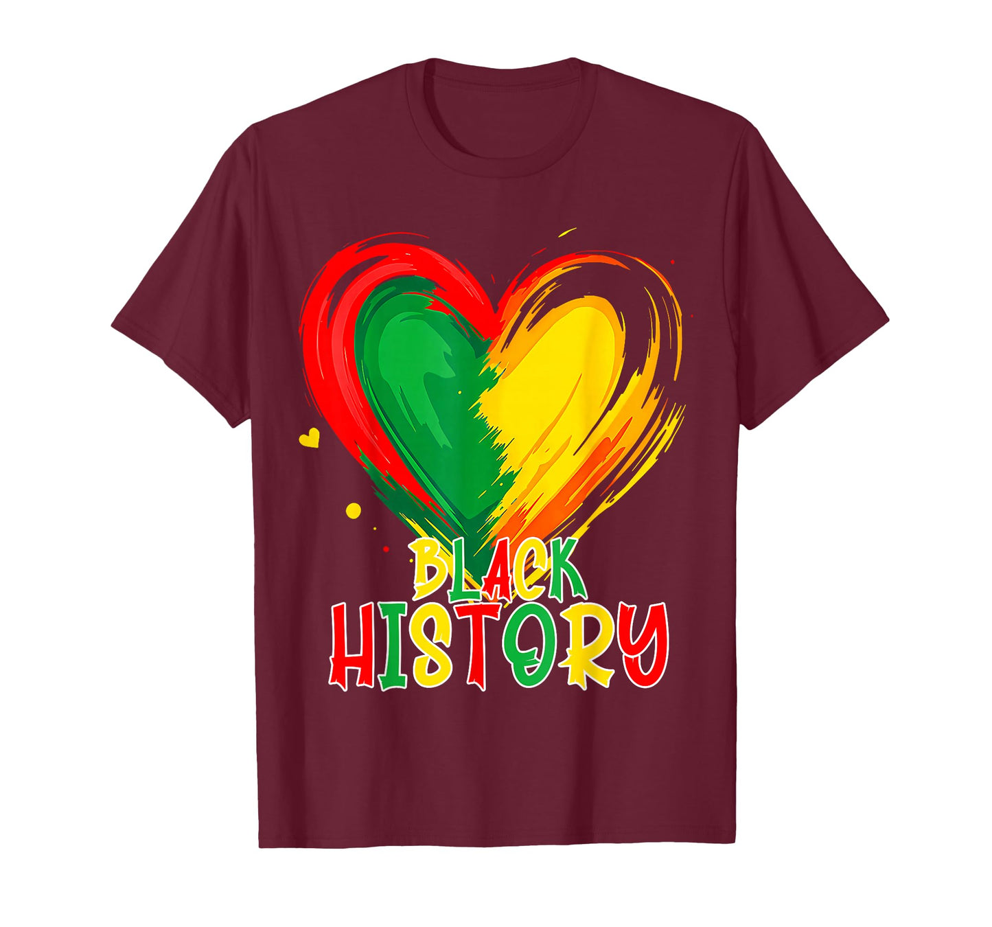 African Heart Black History Month African American T-Shirt