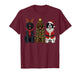 Retro Christmas Newfoundland Dog Lover Santa Reindeer T-Shirt