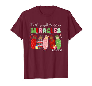 Tis The Season to Save Miracles Nicu Crew Nurse Christmas T-Shirt