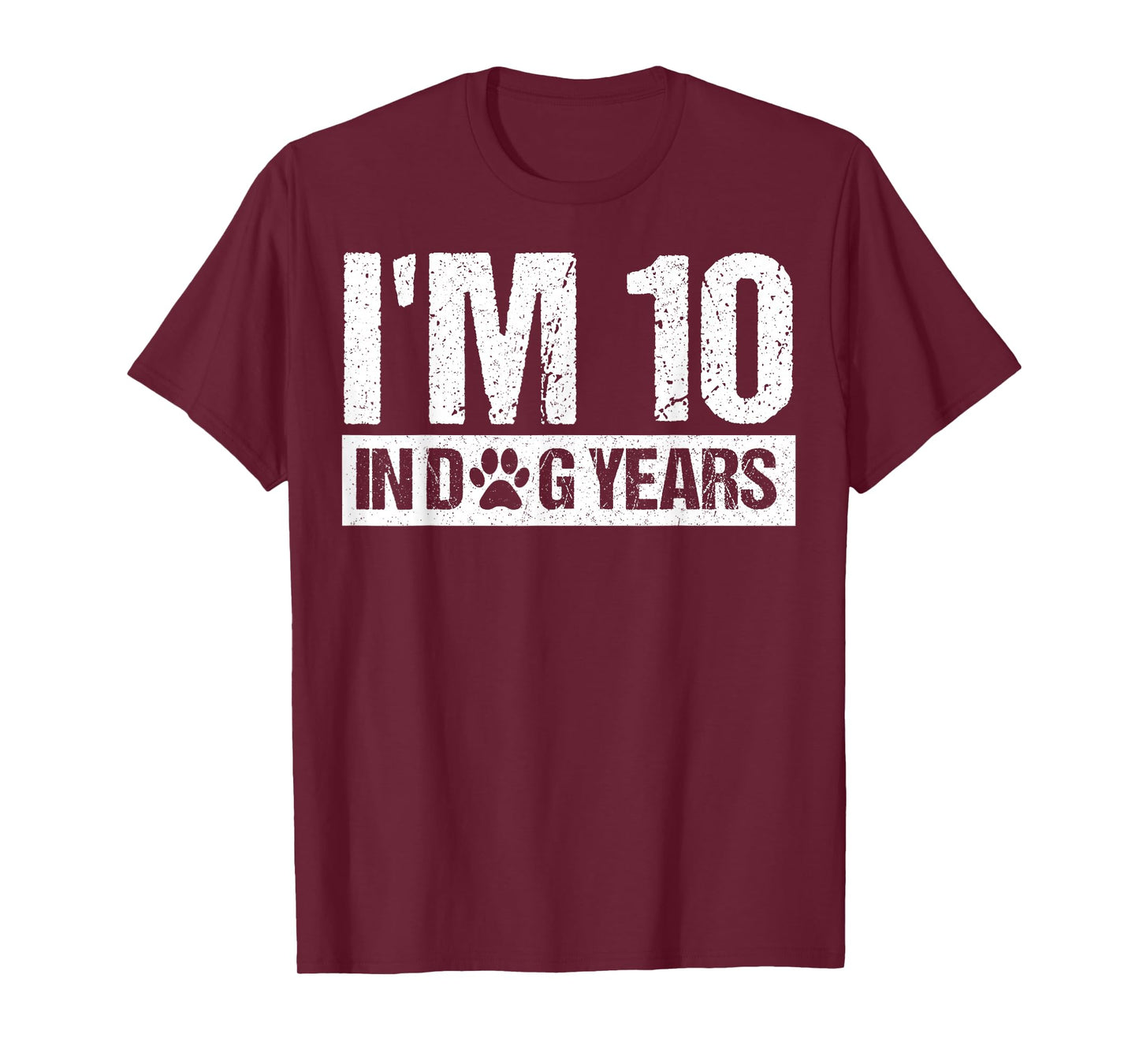 Funny 70th Birthday I'm 10 in Dog Years 70 Year Old Men T-Shirt