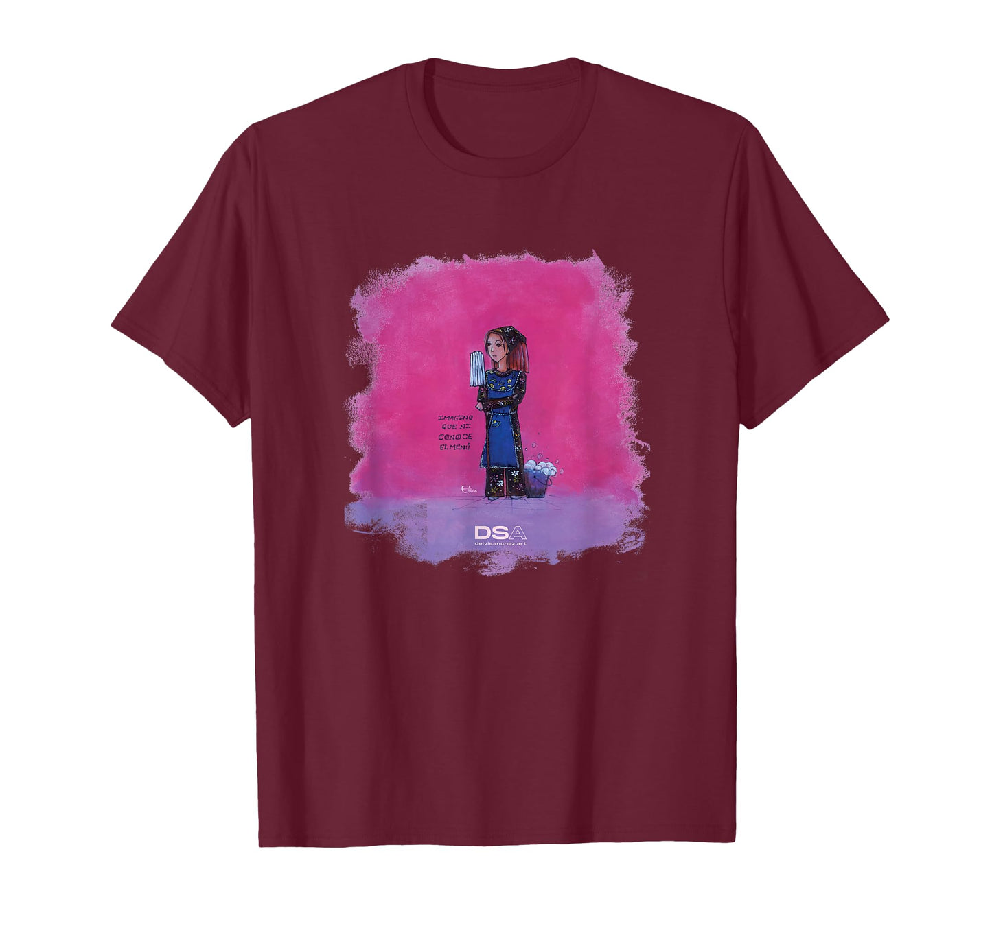 Funny Cartoon: Elisa on VACM T-Shirt