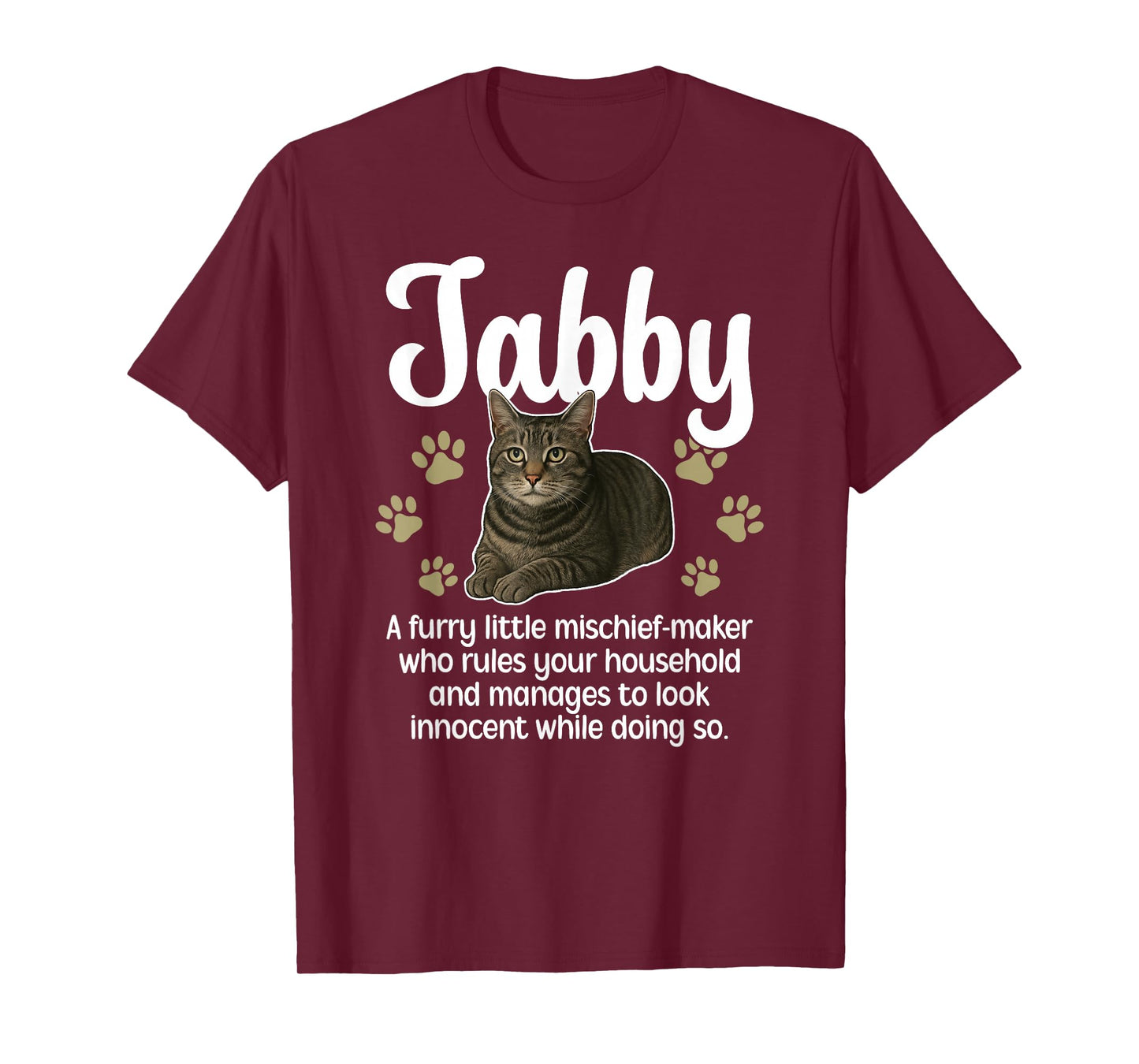 Funny Gray Tabby Cat Owner Grey Tabby Cat Lover T-Shirt