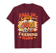 Lunch Lady Fall in Love Feeding Kids Autumn School Lunch T-Shirt