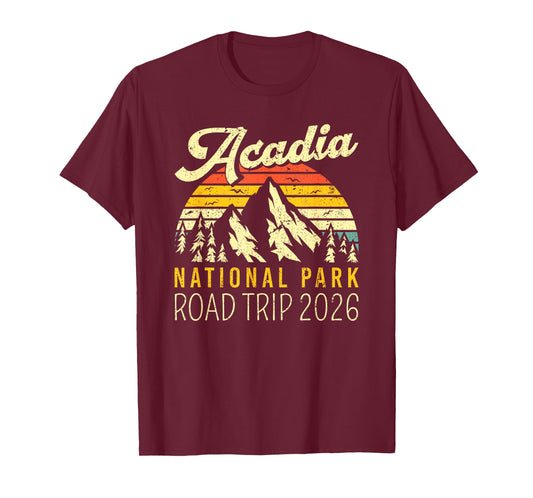 Acadia National Park Traveling 2026 Road Trip T-Shirt
