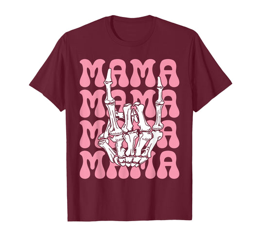 Mama of The Bad Two The Bone Birthday 2 Years Old T-Shirt
