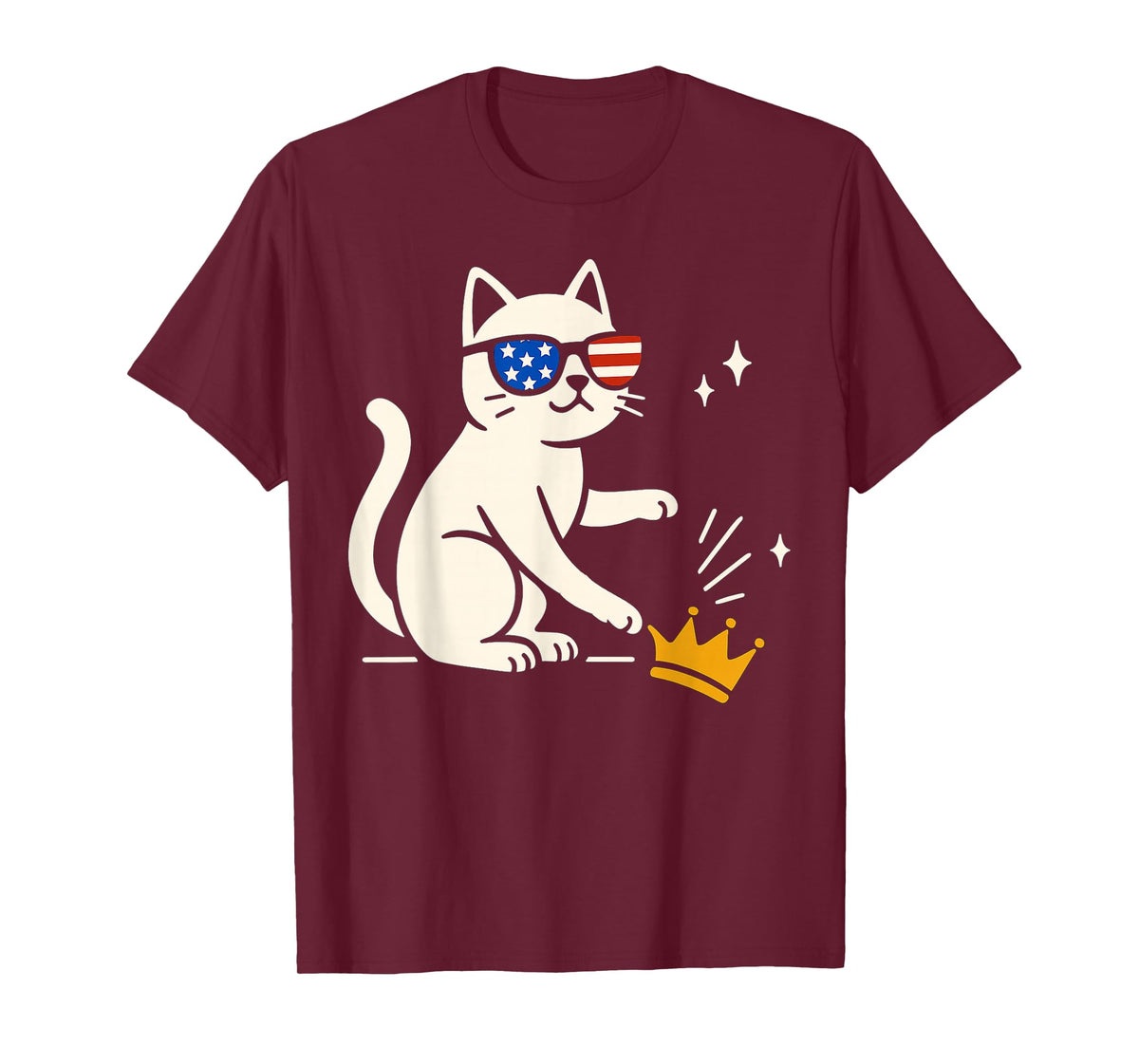 Funny Protesting Cat No King T-Shirt