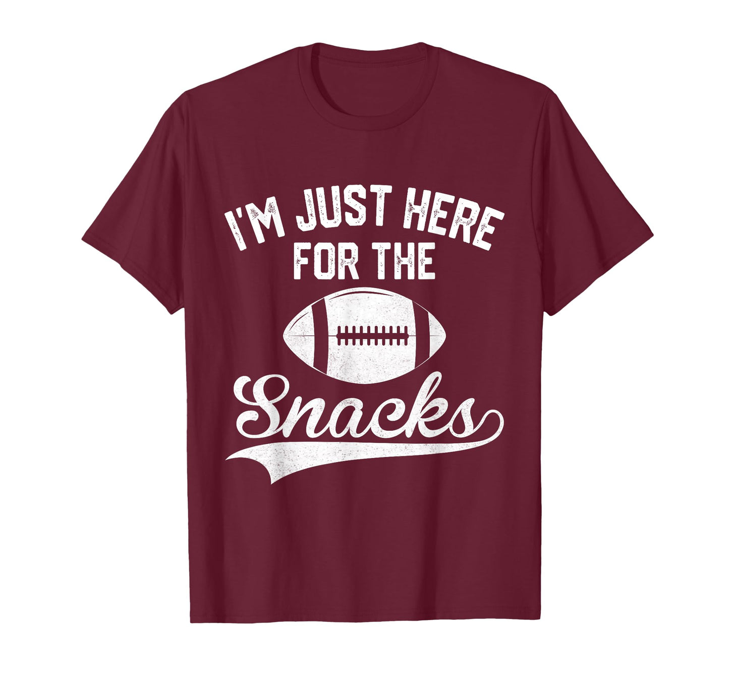 I'm Just Here for The Snacks Cute Football Women Kids T-Shirt