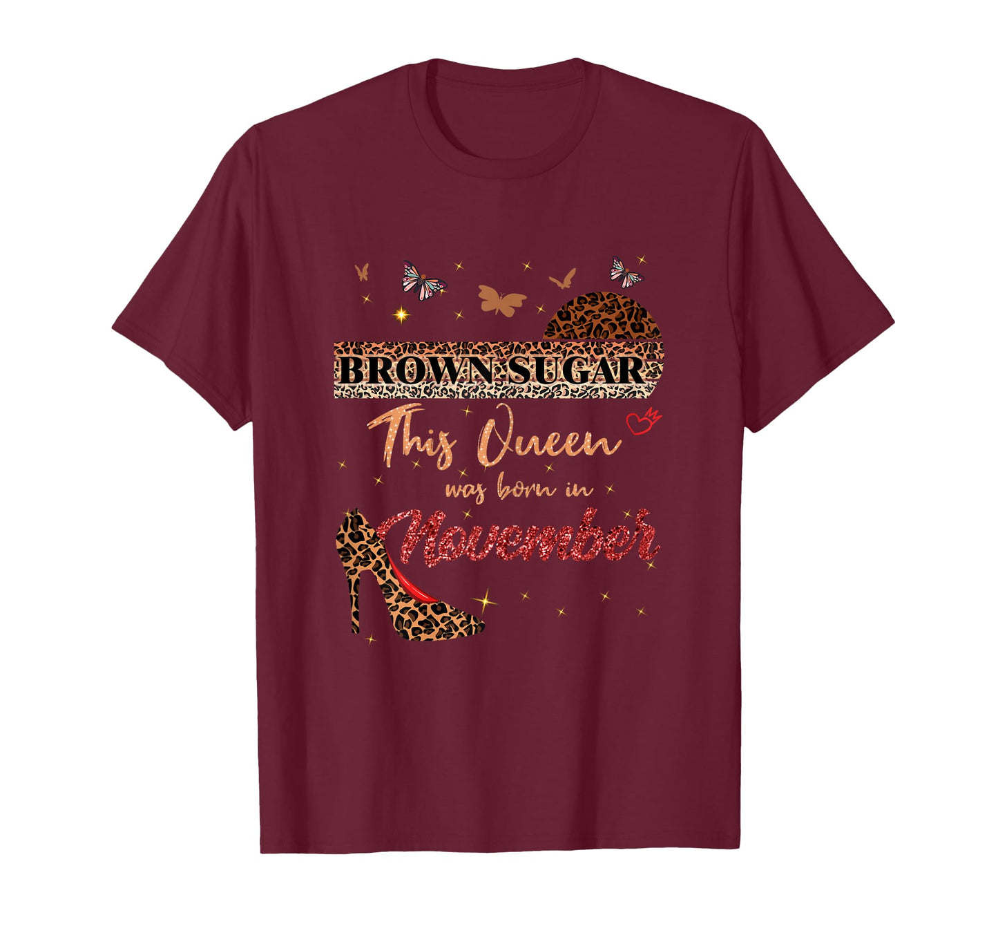November Birthday for Black Women This Queen was Born in T-Shirt