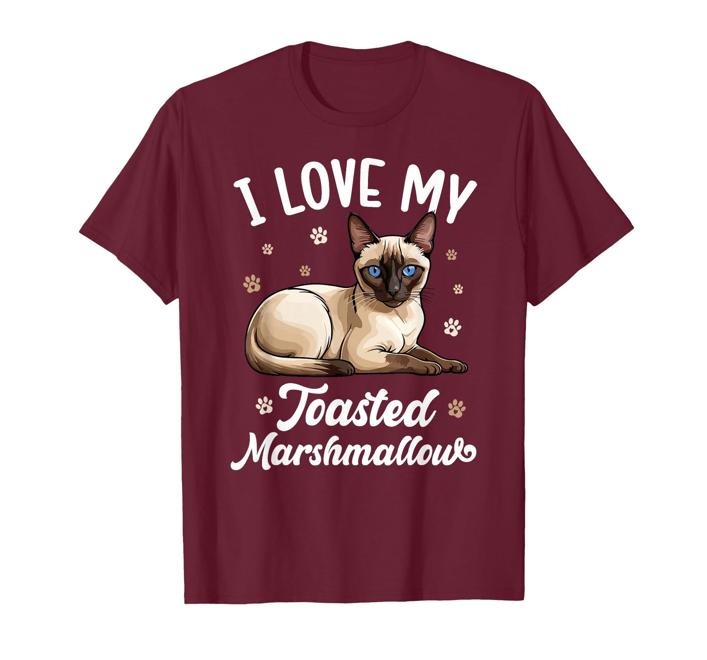 I Love My Siamese Cat Owner Siamese Lover T-Shirt