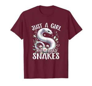 Just a Girl Who Loves Snakes T-Shirt