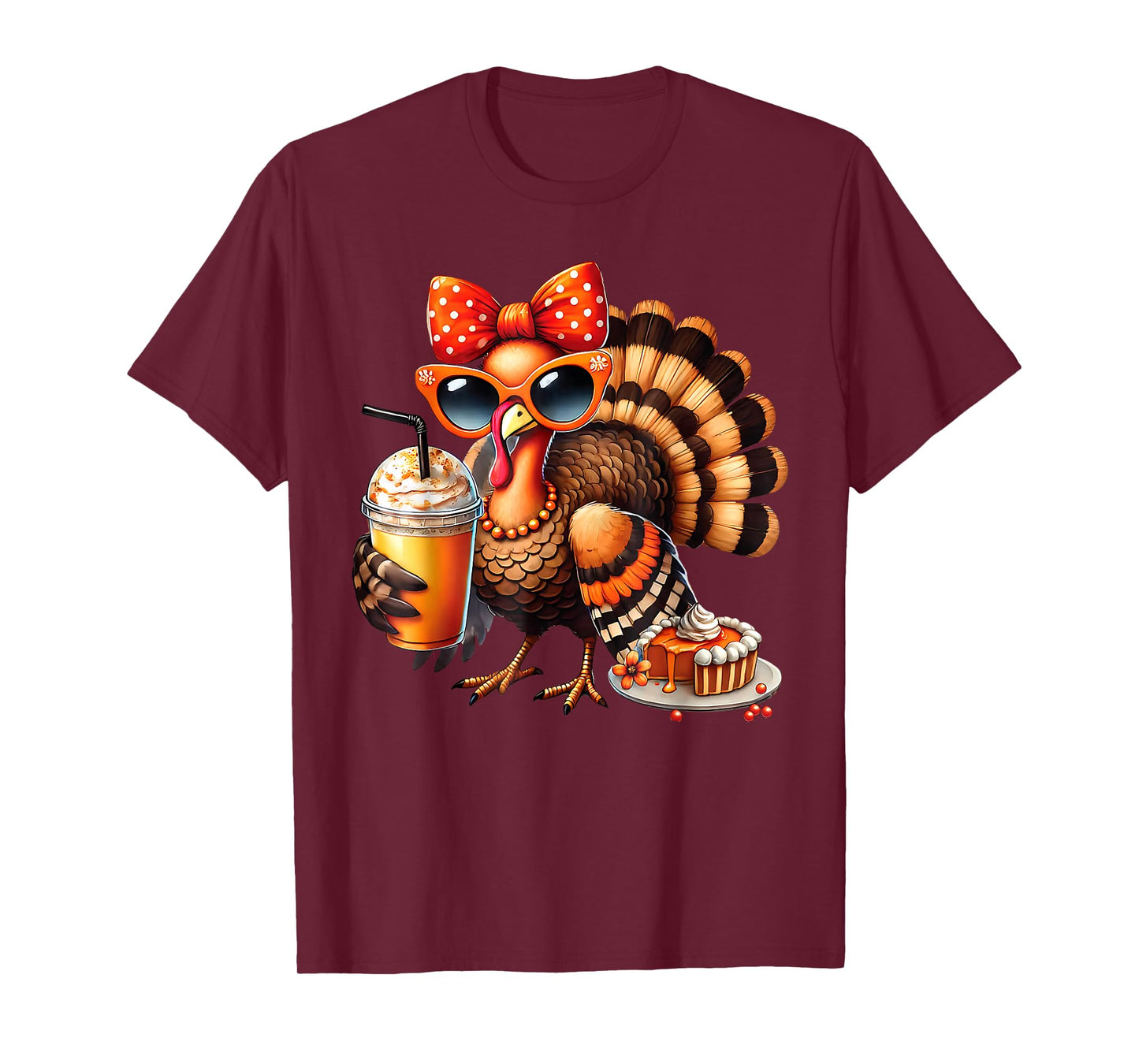 Boujee Turkey Leopard Thanksgiving Fall Chic Turkey Coffee T-Shirt