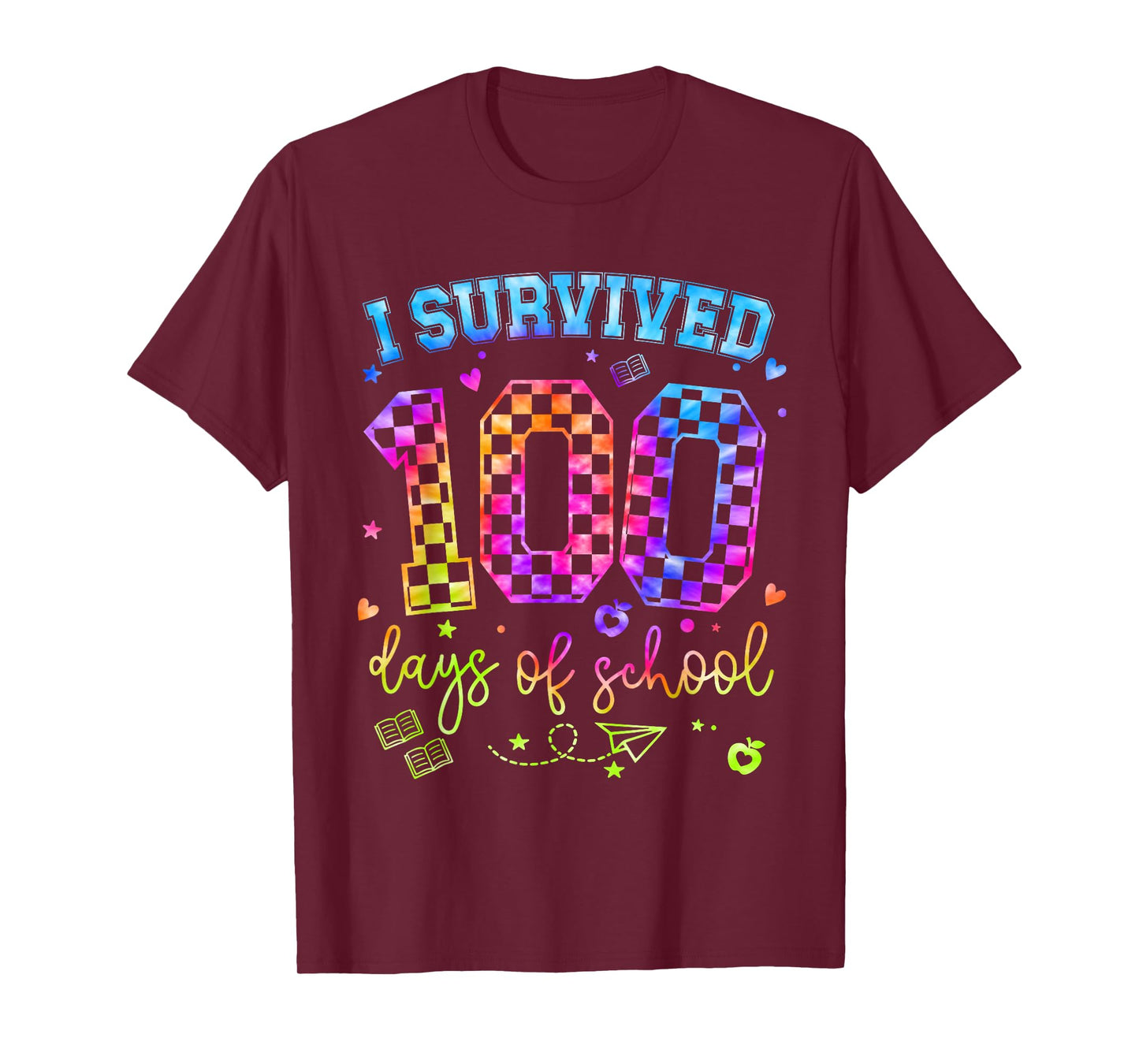 I Survived 100 Days of School Students Teachers 100th Day T-Shirt