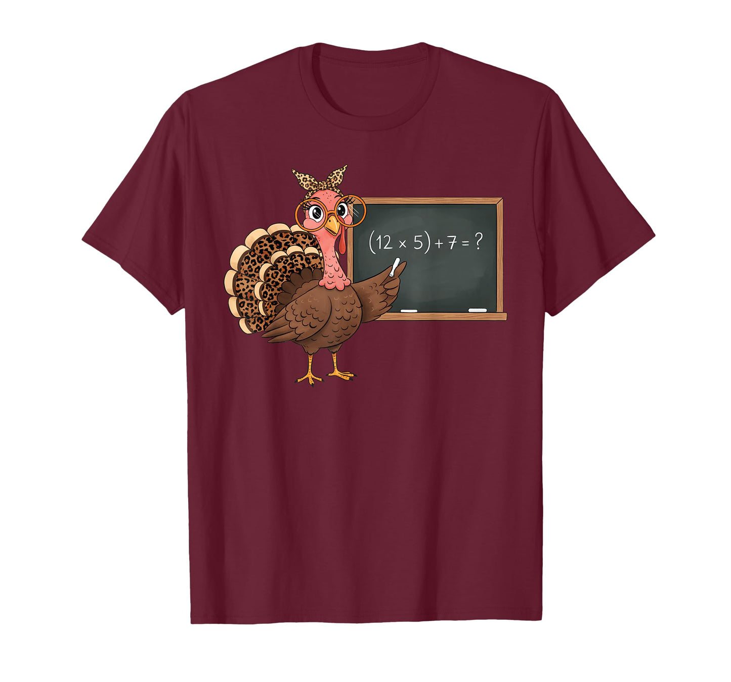 Six Seven 6 7 Meme Number 67 Turkey Thanksgiving Teacher T-Shirt