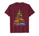 Funny Car Christmas Tree Xmas Light Cars Boys Kids Toddler T-Shirt