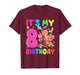 8 Year Old Girl Sweet Candy Theme It's My 8th Birthday T-Shirt