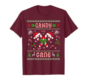 Ugly Christmas Sweaters Candy Cane Love Boys Girls Men Women T-Shirt