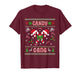 Ugly Christmas Sweaters Candy Cane Love Boys Girls Men Women T-Shirt