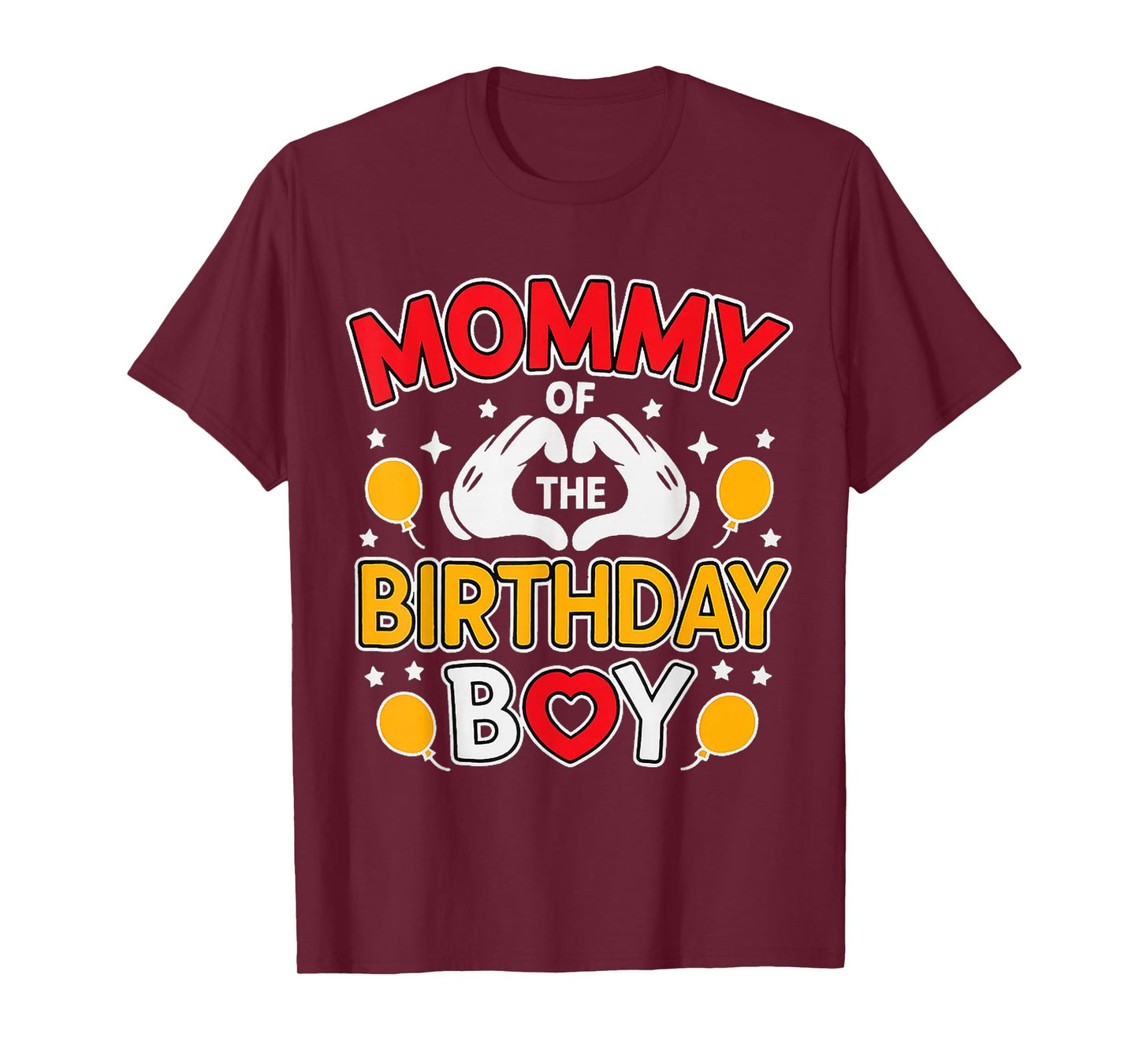 Mommy of The Birthday Boy Family Party Birthday T-Shirt
