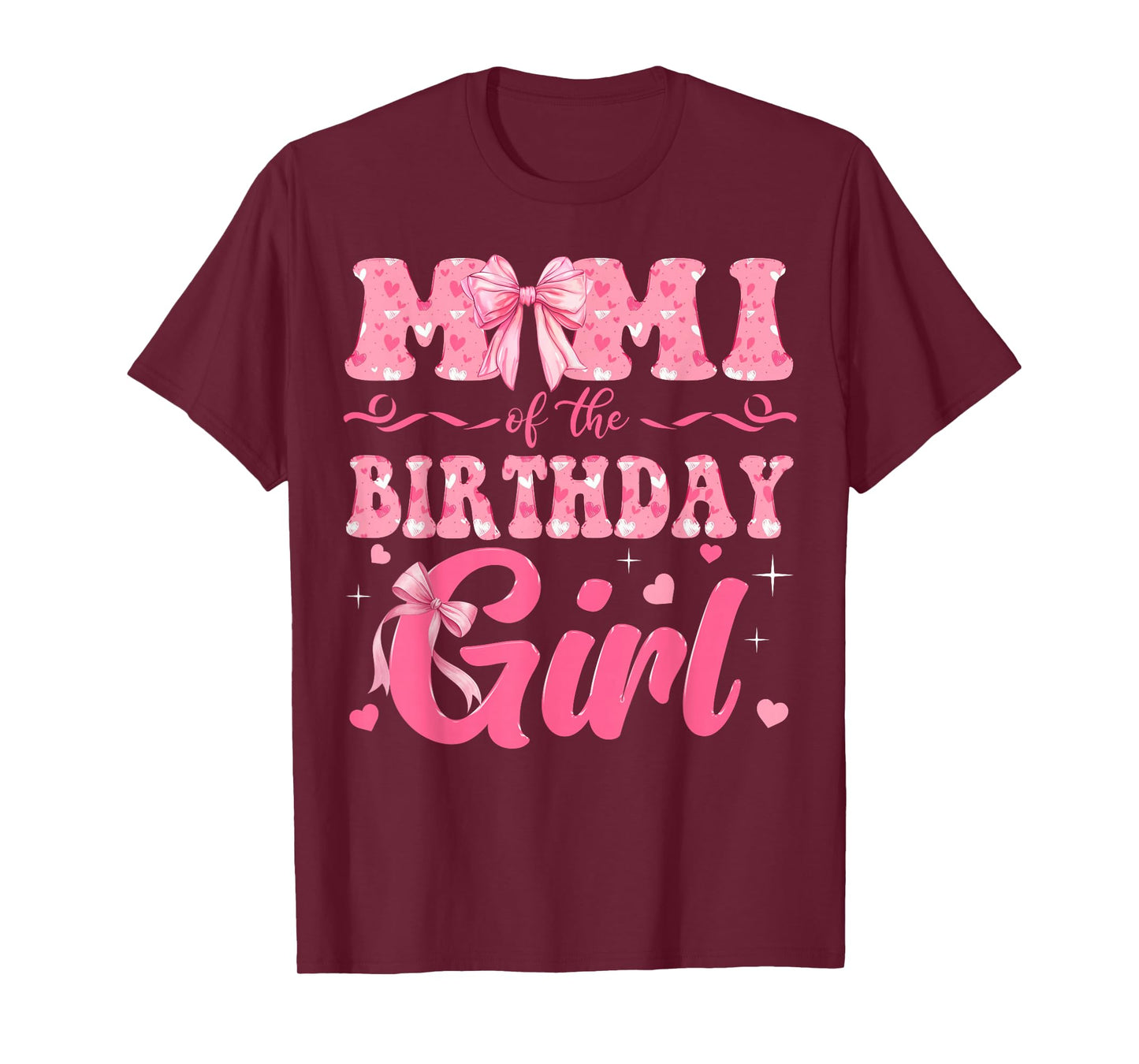 Mimi of The Birthday Girl Family Pink Coquette Bow T-Shirt