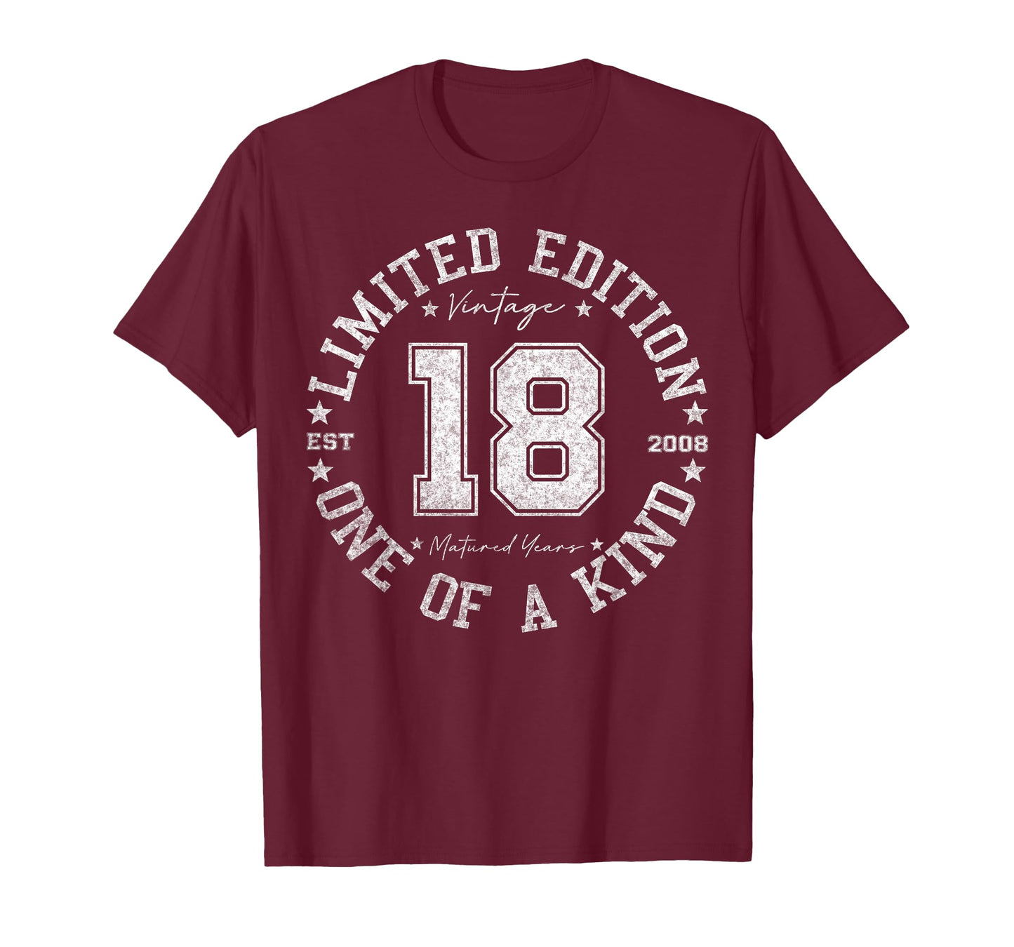 18 Year Old Gifts Vintage 2008 Limited Edition 18th Birthday T-Shirt