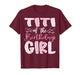 Titi of The Birthday Girl Pink Coquette Bow Family T-Shirt
