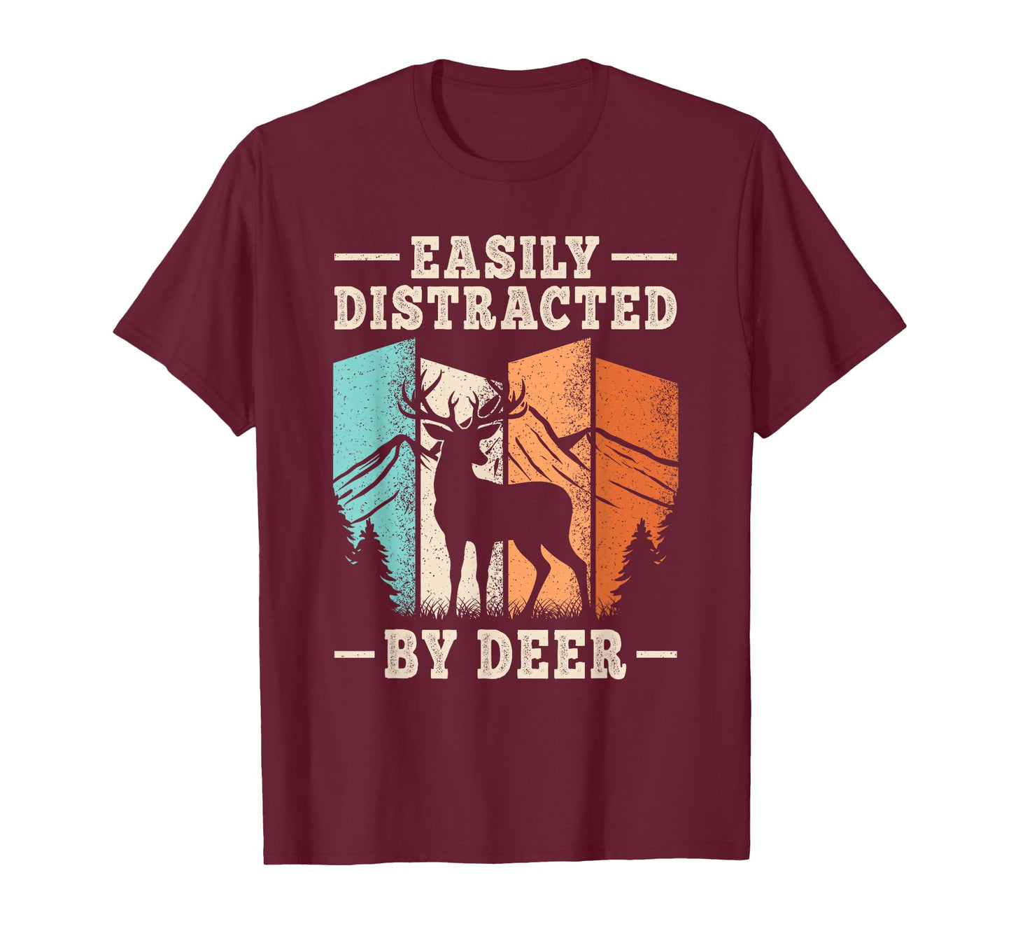 Easily Distracted by Deer Lover Men Women Kids T-Shirt