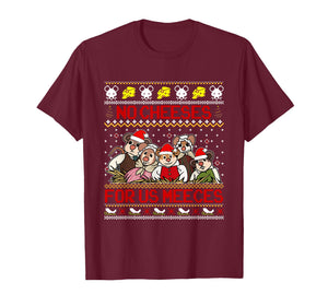 No Cheeses for Us Meeces Christmas Santa Mouse Cheese Lover T-Shirt