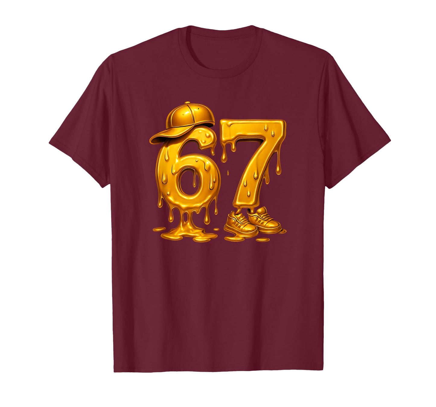67 Brain Rot Meme Baseball Ice Cream Drip for Kids & Teens T-Shirt
