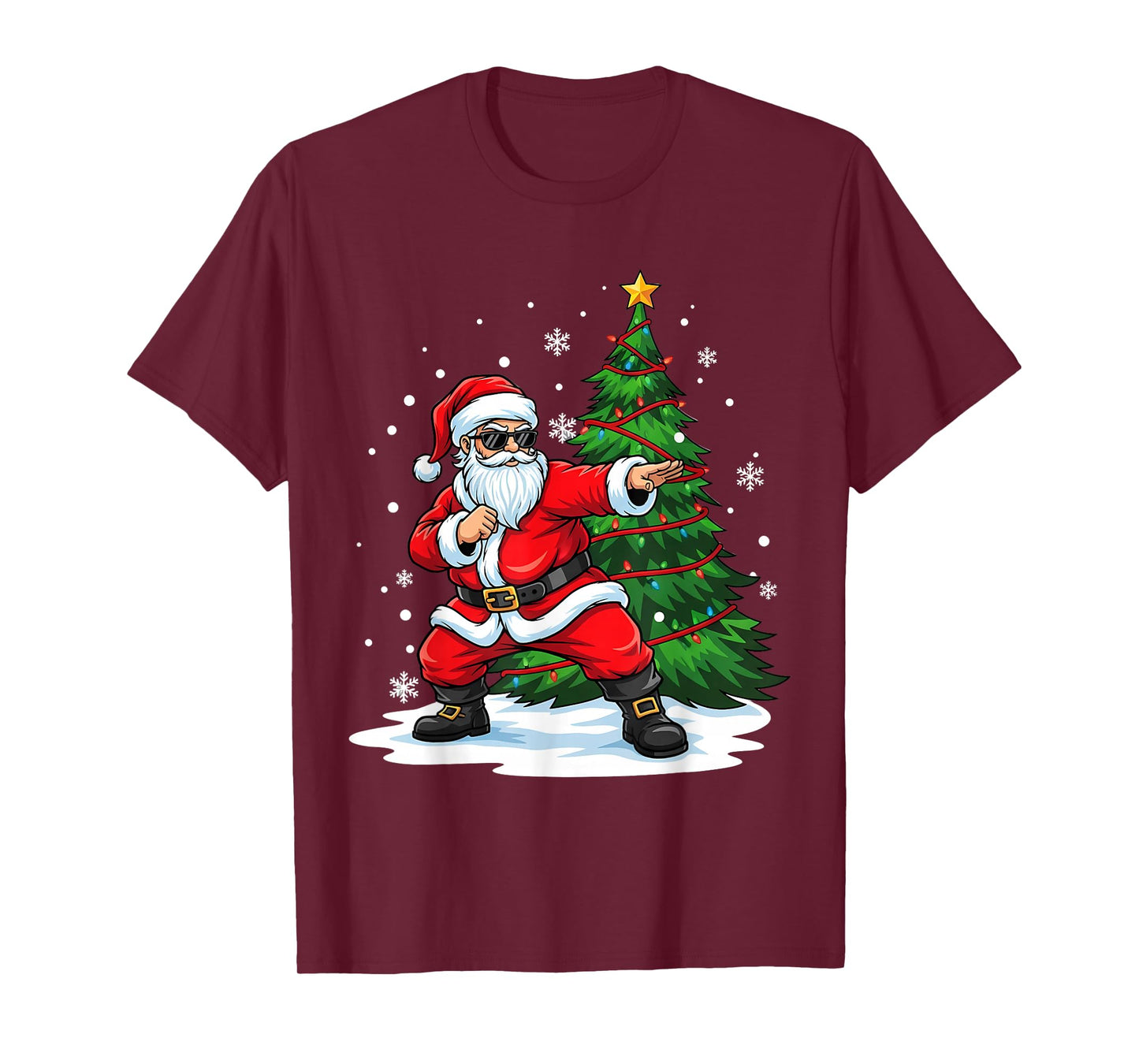 Merry Christmas Santa Playing Karate Sport Lovers T-Shirt