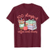 100 Days of Coffee and Chaos Coquette Bow Book Apple T-Shirt