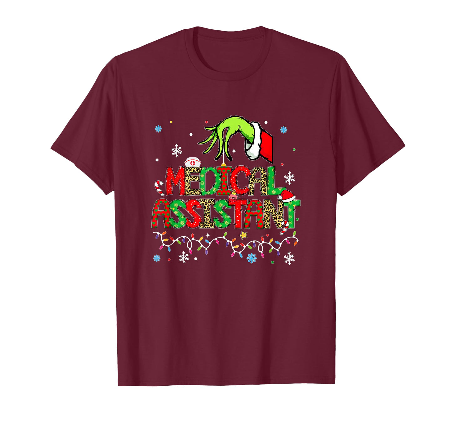 Medical Assistant Christmas Shirt for Women T-Shirt