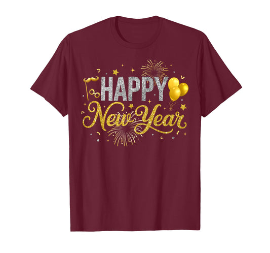 Happy New Year 2026 for Women Boys Men Kids New Years Eve T-Shirt
