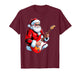 Rock Guitar Santa Christmas Music Men Boy Funny Xmas Pajamas T-Shirt