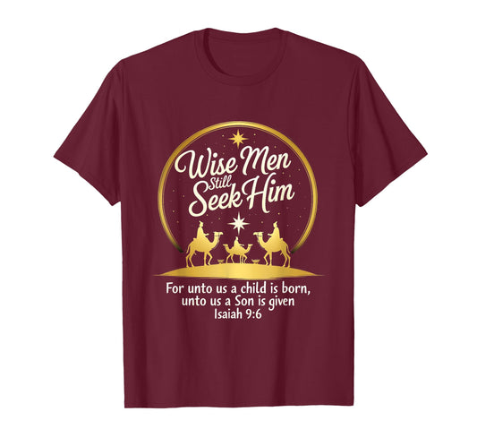 Jesus Faith 3 Kings Vintage Wise Men Still Seek Him T-Shirt